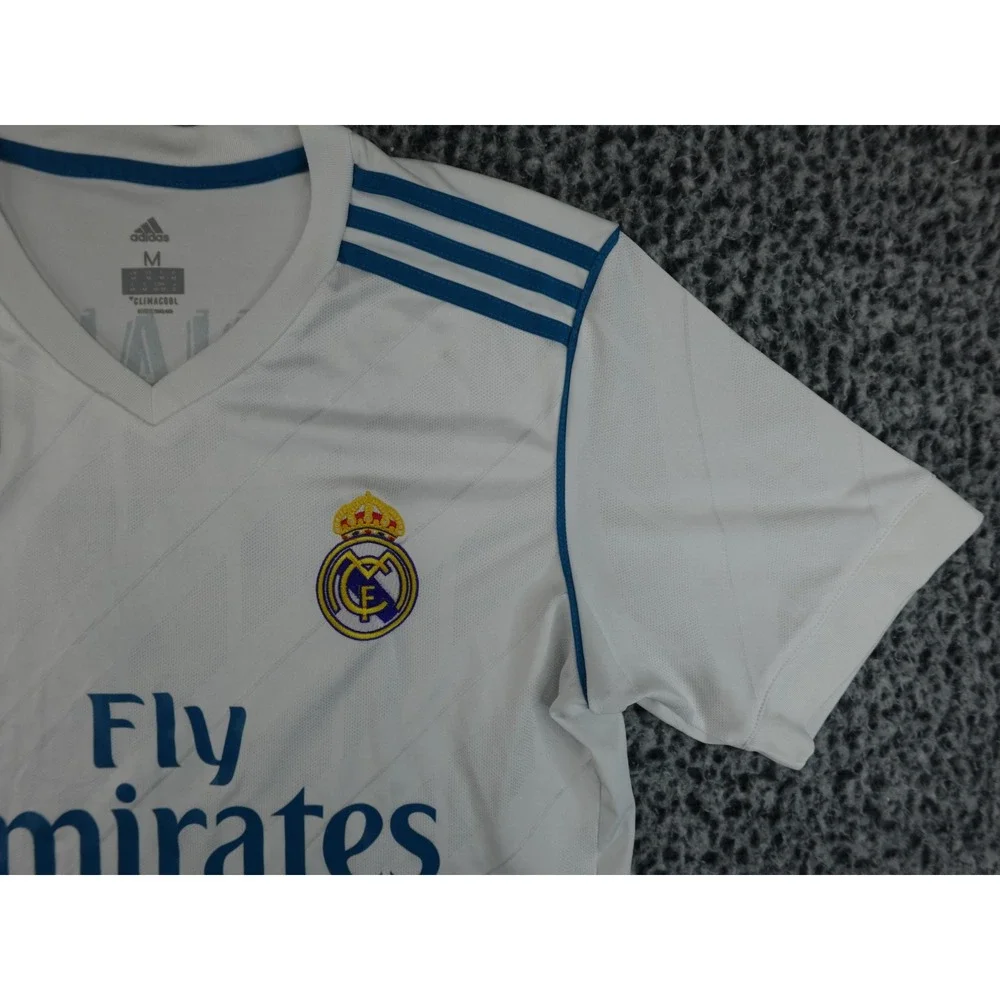 Adidas CR7 Real‎ Madrid 17-18 Home Jersey Mens Medium White FIFA Patch Climacool